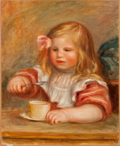 Coco isst seine Suppe von Pierre Auguste Renoir